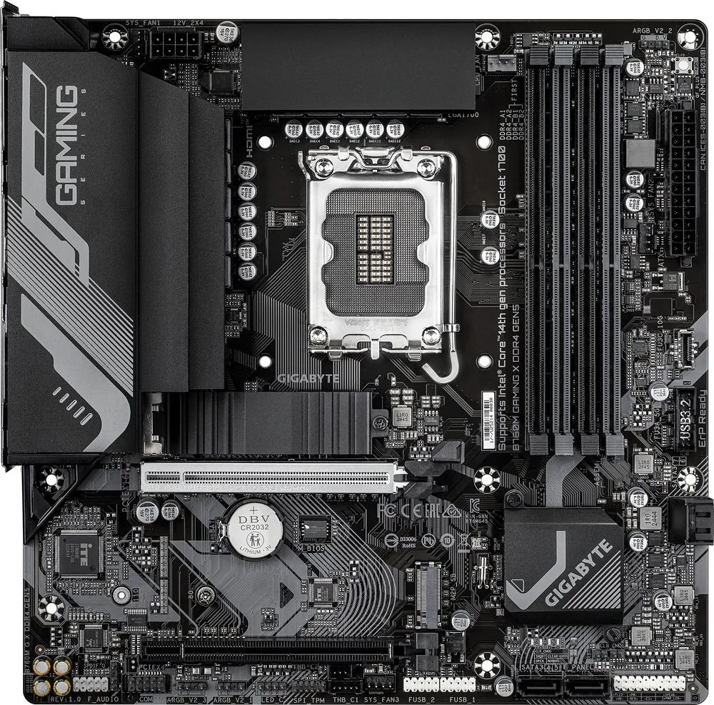 לוח אם Gigabyte B760M GAMING X DDR4 GEN5 Micro-ATX