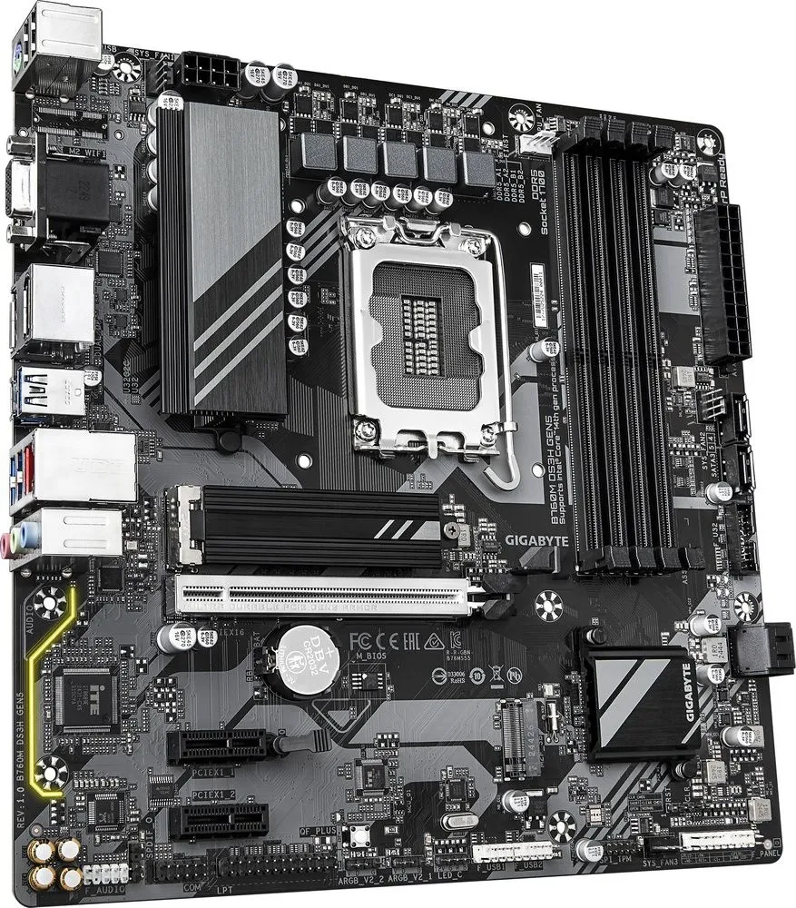 לוח אם Gigabyte B760M DS3H GEN5 Micro-ATX