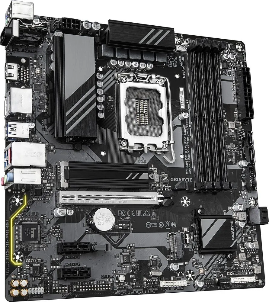 לוח אם Gigabyte B760M DS3H WF6E GEN5 Micro-ATX
