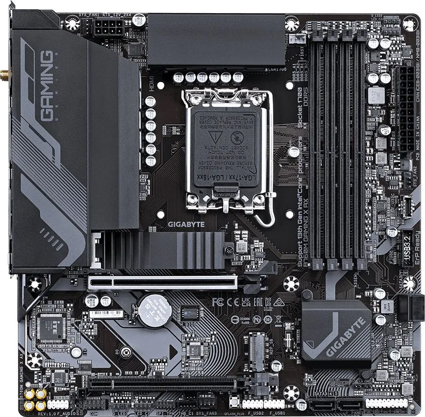 לוח אם Gigabyte B760M GAMING X AX 1.2 Micro-ATX