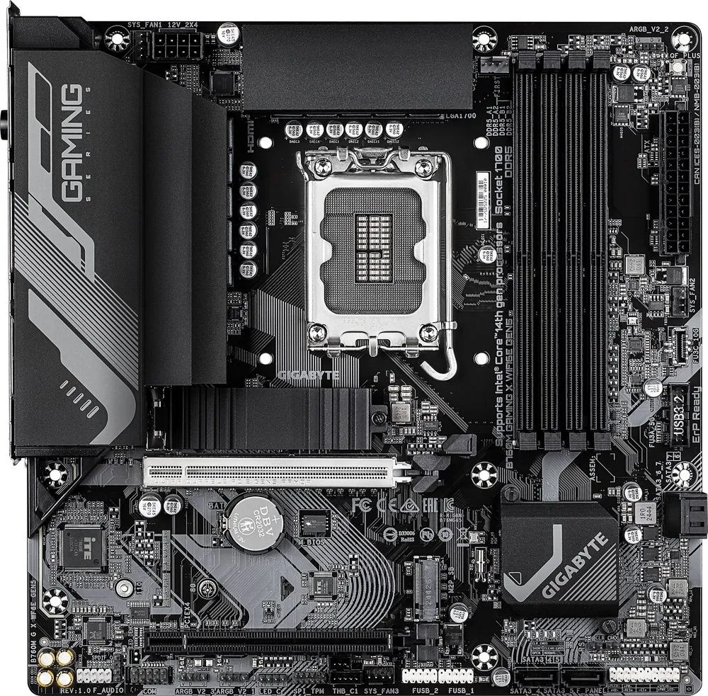 לוח אם Gigabyte B760M G X WF6E Gen 5 Micro-ATX LGA 1700
