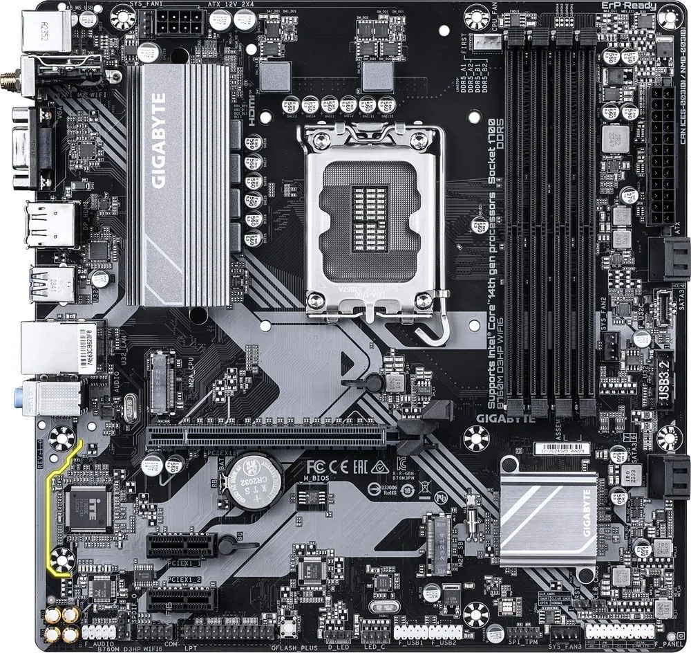 לוח אם Gigabyte B760M D3HP WIFI6 Micro-ATX