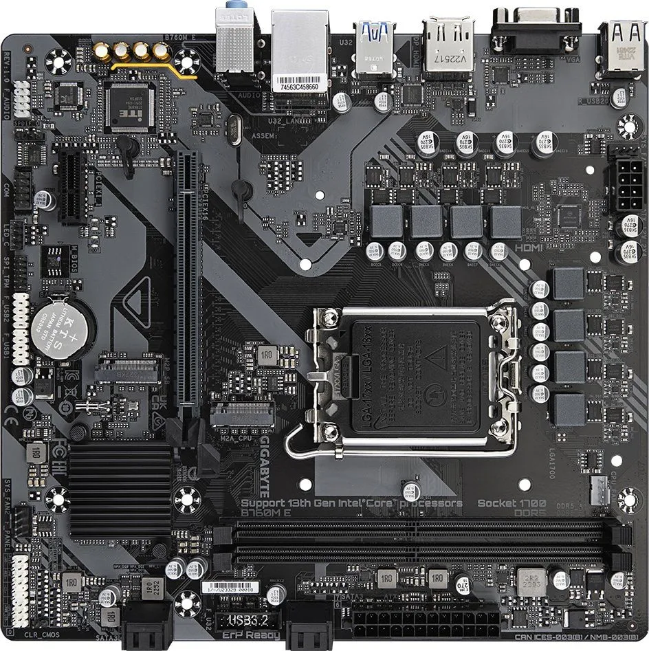 לוח אם Gigabyte B760M E Micro-ATX