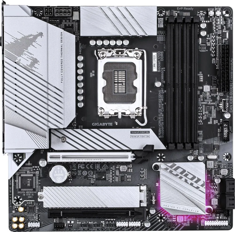לוח אם Gigabyte B760M Aorus Elite WF6E GEN5 Micro-ATX