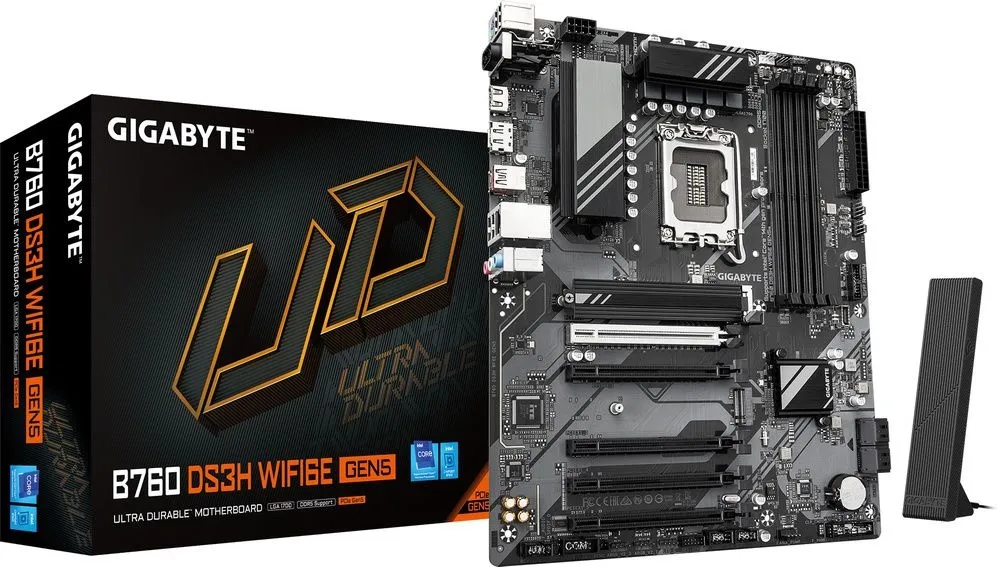 לוח אם Gigabyte B760 DS3H WF6E GEN5 ATX