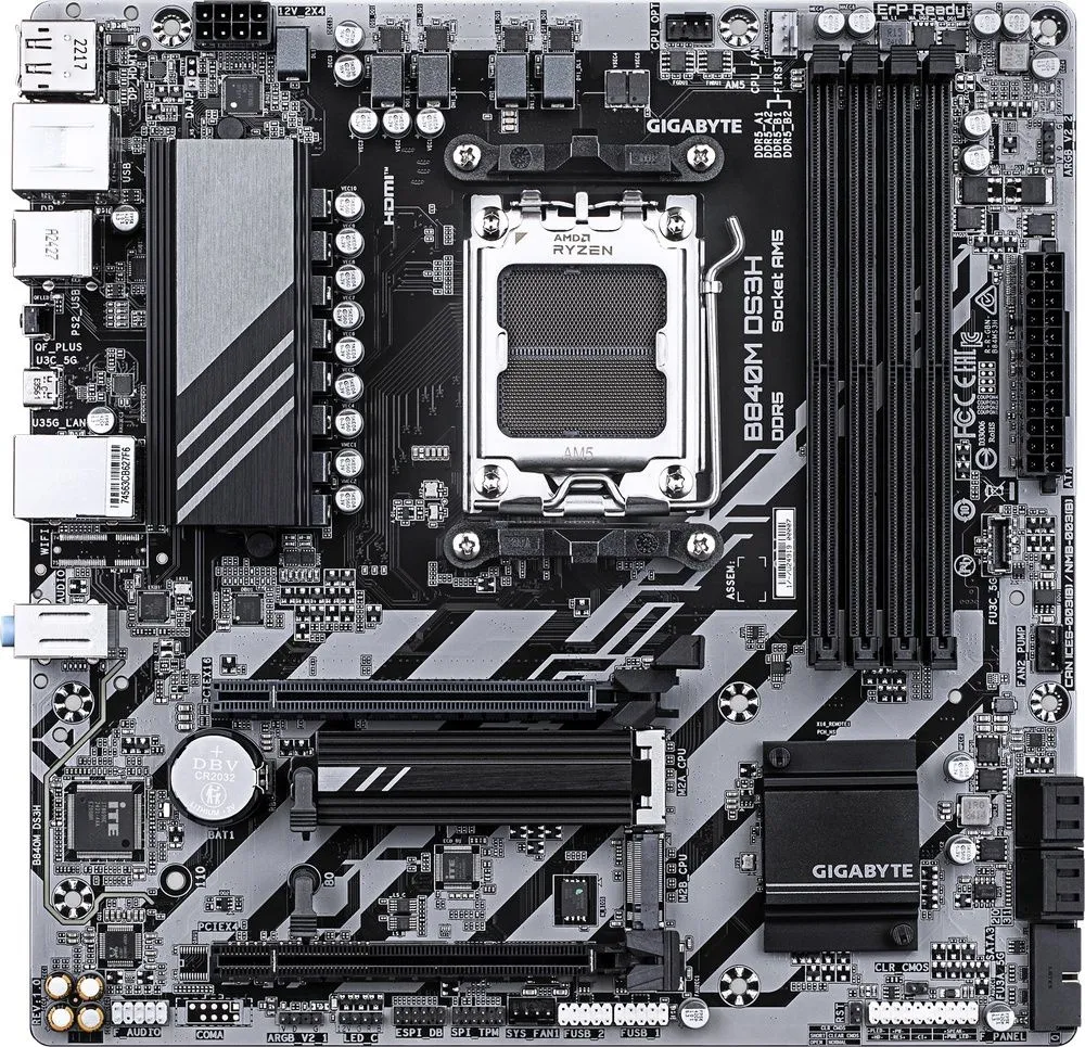 לוח אם Gigabyte B840M DS3H Micro-ATX