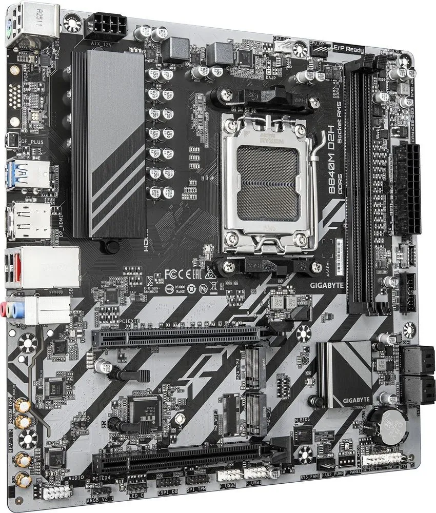 לוח אם Gigabyte B840M D2H 1.2 Micro-ATX AM5