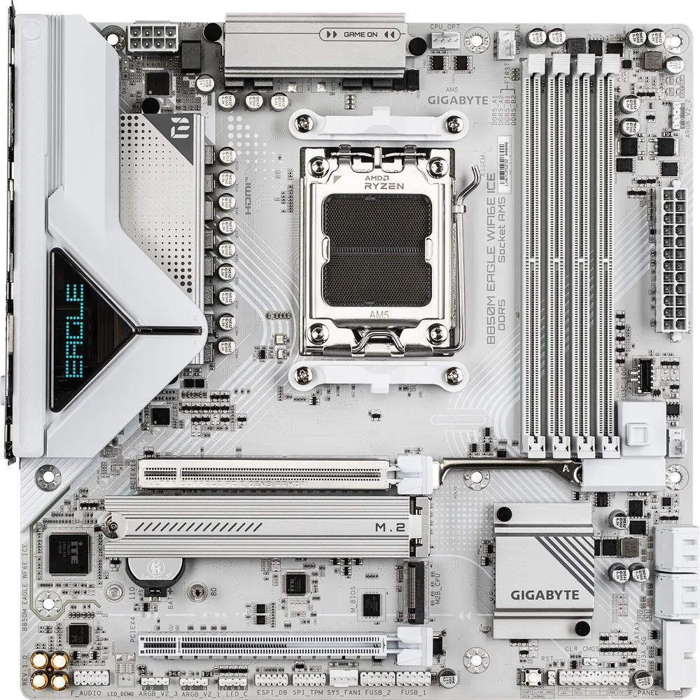 לוח אם Gigabyte B850M EAGLE WF6E ICE Micro-ATX