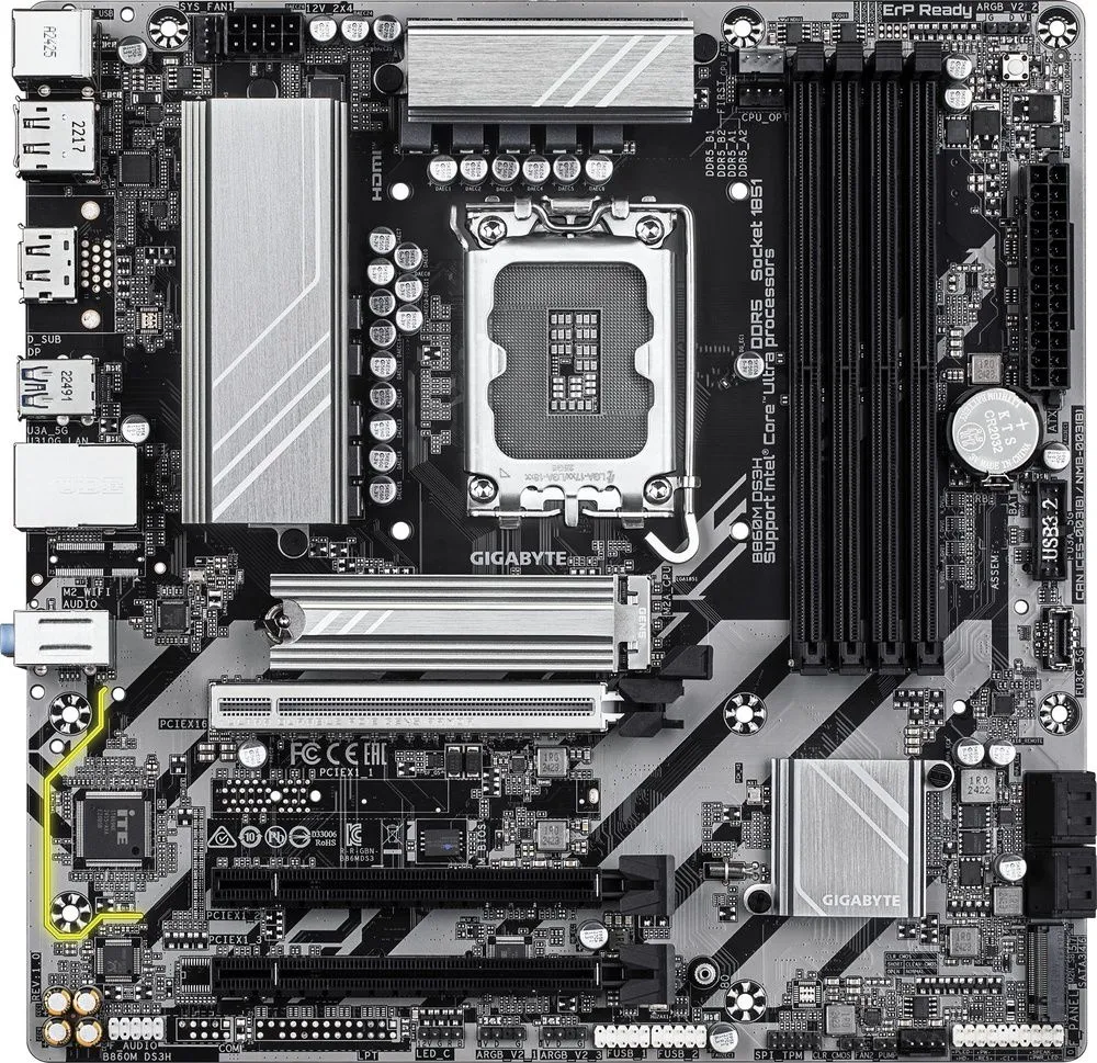 לוח אם Gigabyte B860M DS3H Micro-ATX