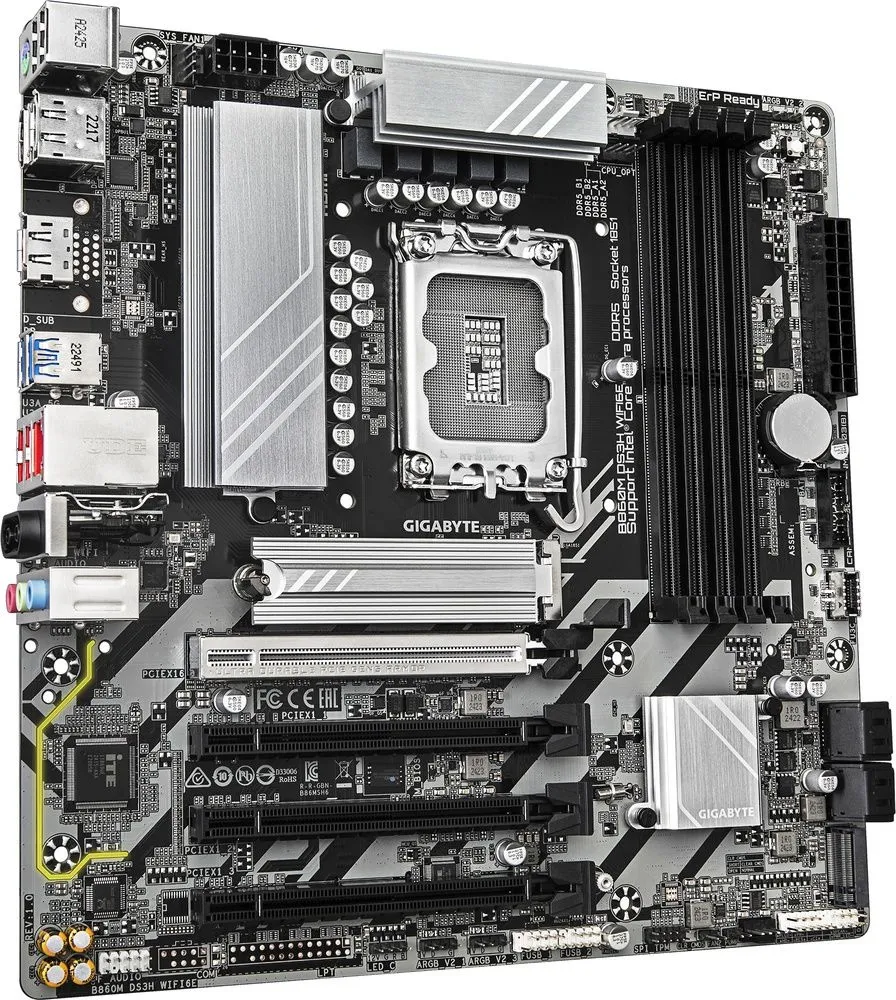 לוח אם Gigabyte B860M DS3H WIFI6E Micro-ATX