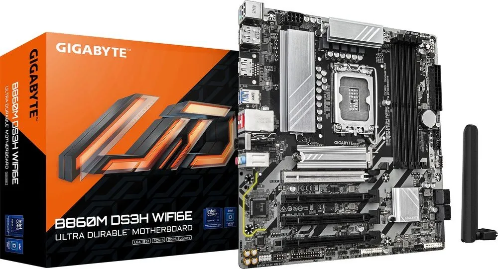 לוח אם Gigabyte B860M DS3H WIFI6E Micro-ATX