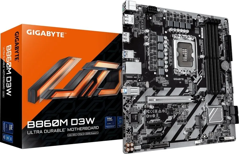 לוח אם Gigabyte B860M D3W Micro-ATX LGA 1851