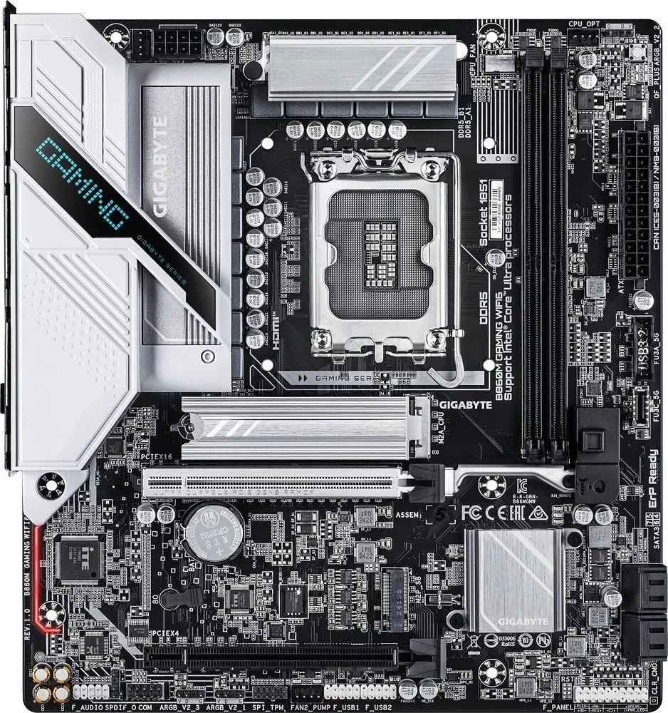 לוח אם Gigabyte B860M GAMING WIFI6 Micro-ATX
