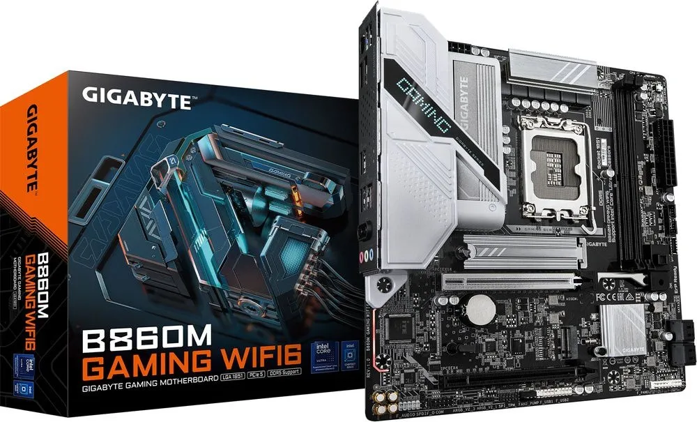 לוח אם Gigabyte B860M GAMING WIFI6 Micro-ATX