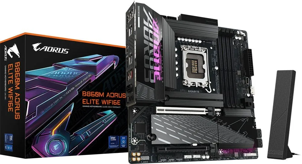 לוח אם Gigabyte B860M A ELITE WIFI6E Micro-ATX