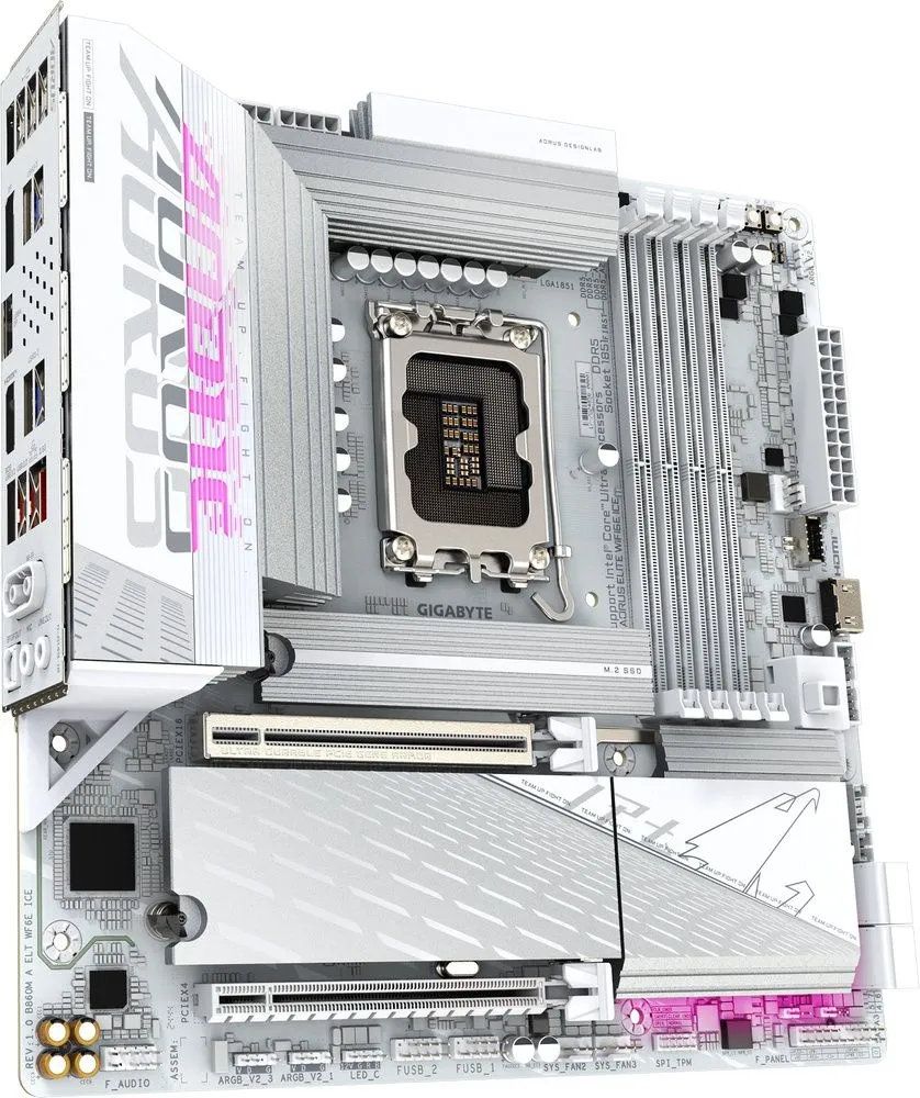 לוח אם Gigabyte B860M A ELT WF6E ICE Micro-ATX