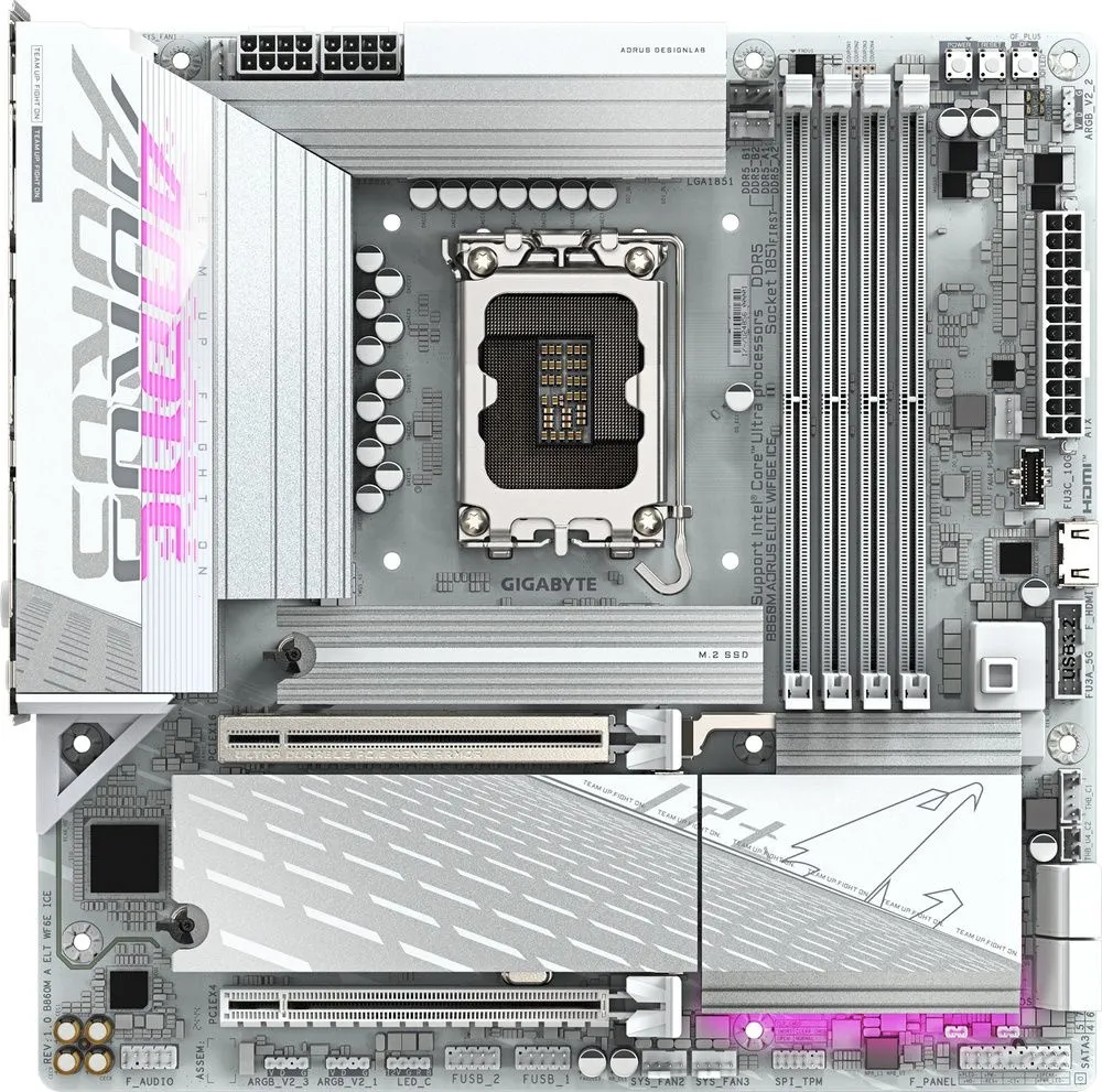 לוח אם Gigabyte B860M A ELT WF6E ICE Micro-ATX