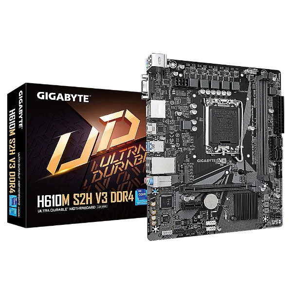 לוח אם Gigabyte H610M S2H V3 DDR4 Micro-ATX LGA 1700 DDR4