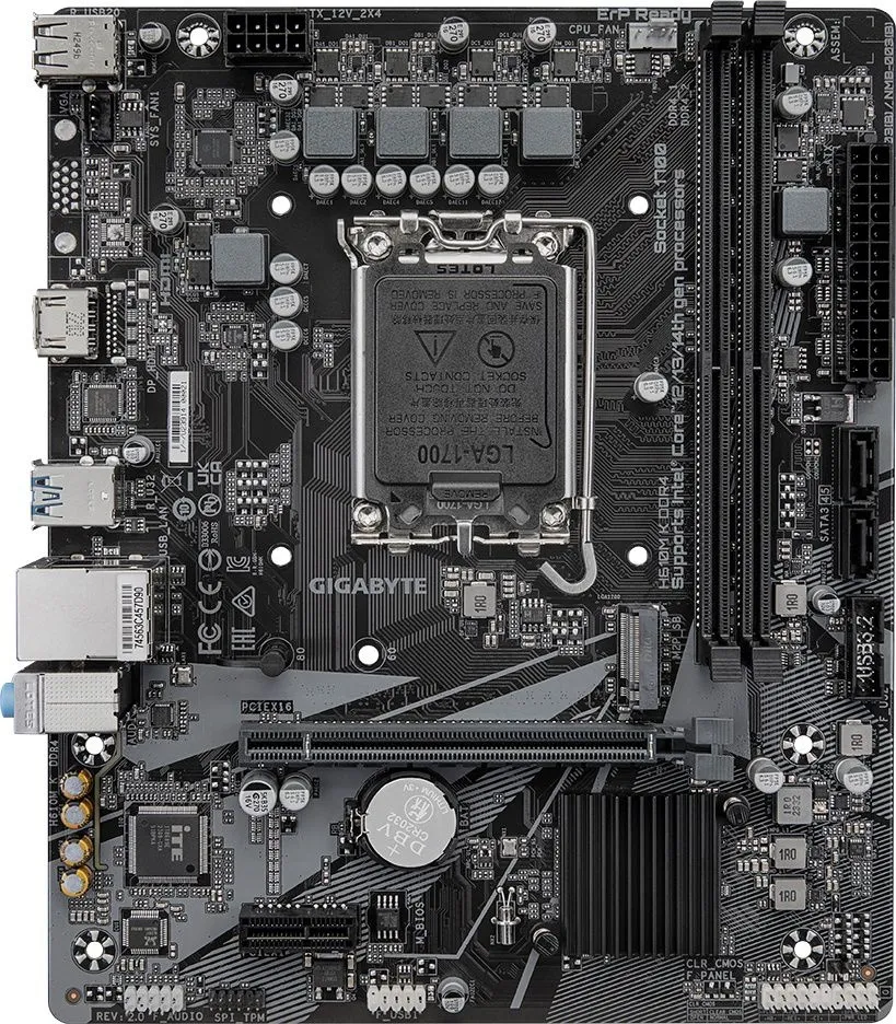 לוח אם Gigabyte H610M K DDR4 2.0 Micro-ATX