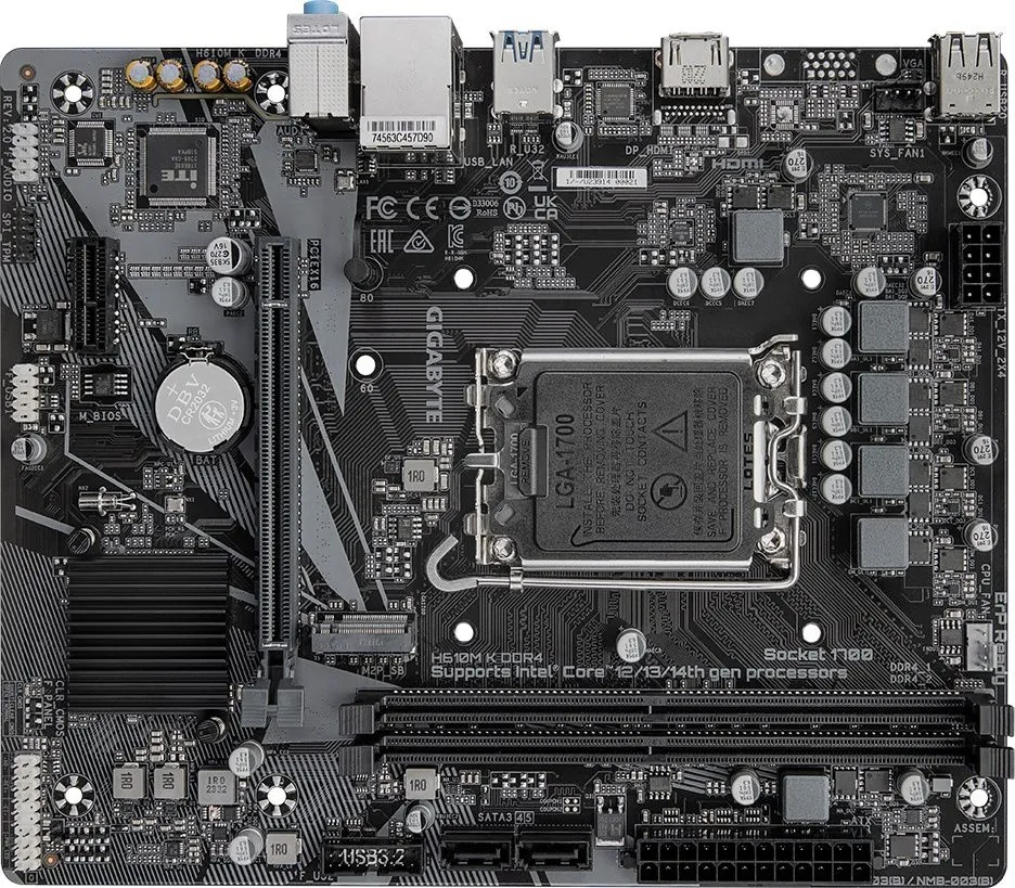 לוח אם Gigabyte H610M K DDR4 2.0 Micro-ATX