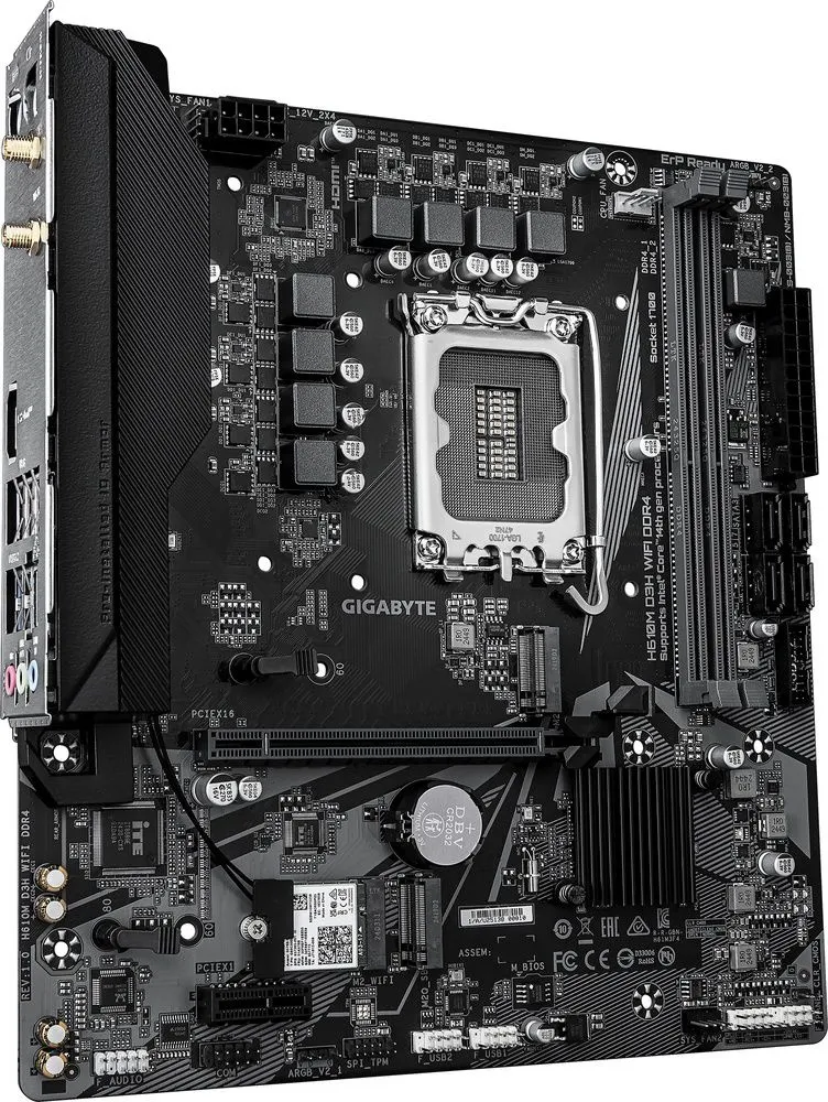 לוח אם Gigabyte H610M D3H WIFI DDR4 Micro-ATX