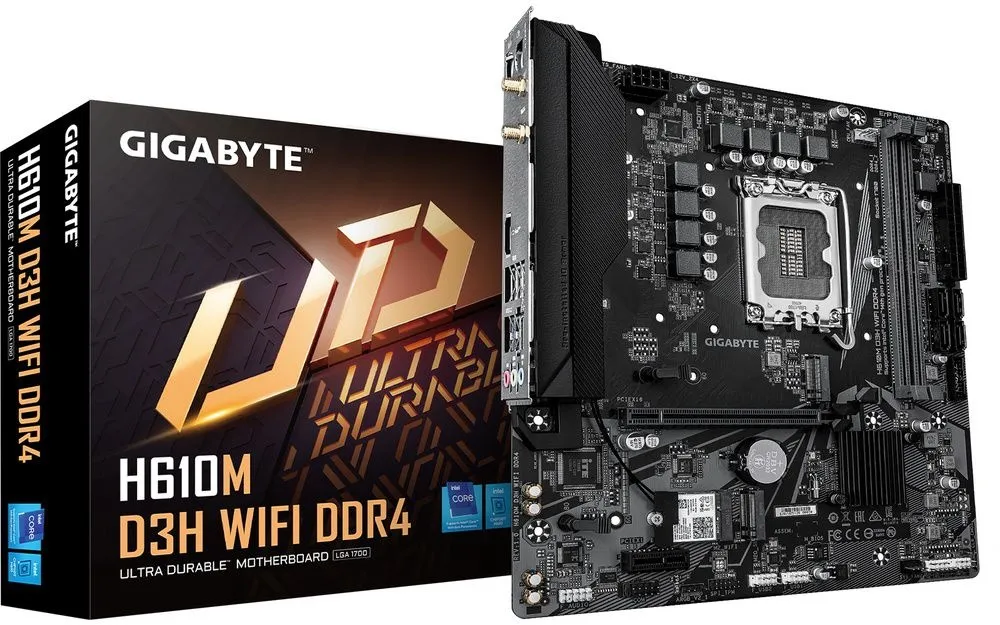 לוח אם Gigabyte H610M D3H WIFI DDR4 Micro-ATX