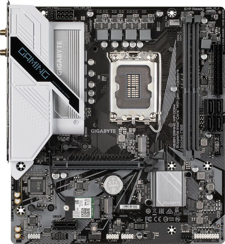לוח אם Gigabyte H610M GAMING WF DDR4 Micro-ATX