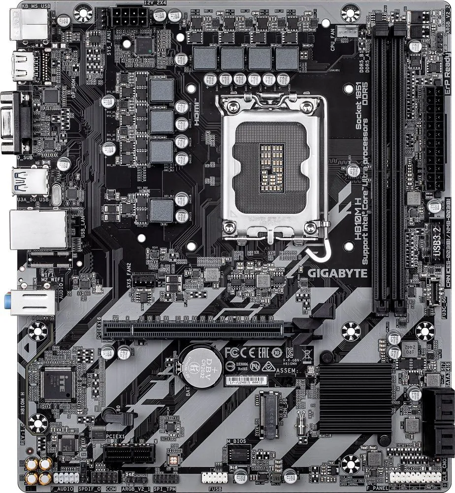 לוח אם Gigabyte H810M H 1.0 Micro-ATX