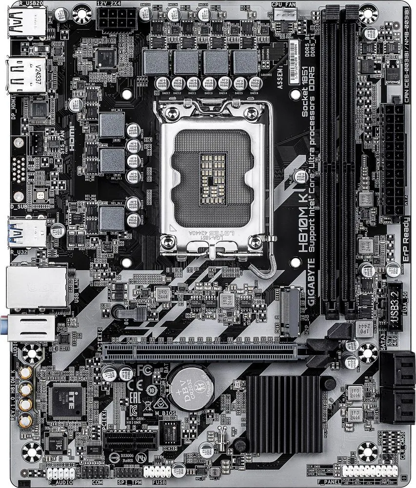 לוח אם Gigabyte H810M K Micro-ATX