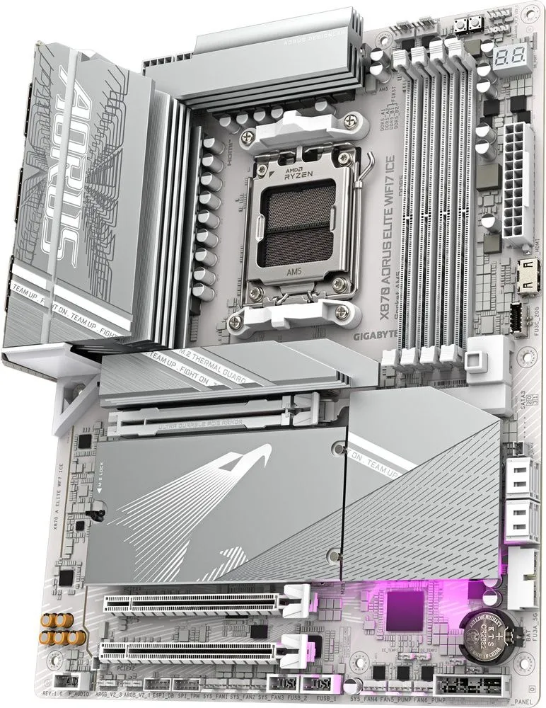 לוח אם Gigabyte X870 A ELITE X ICE (X3D) ATX