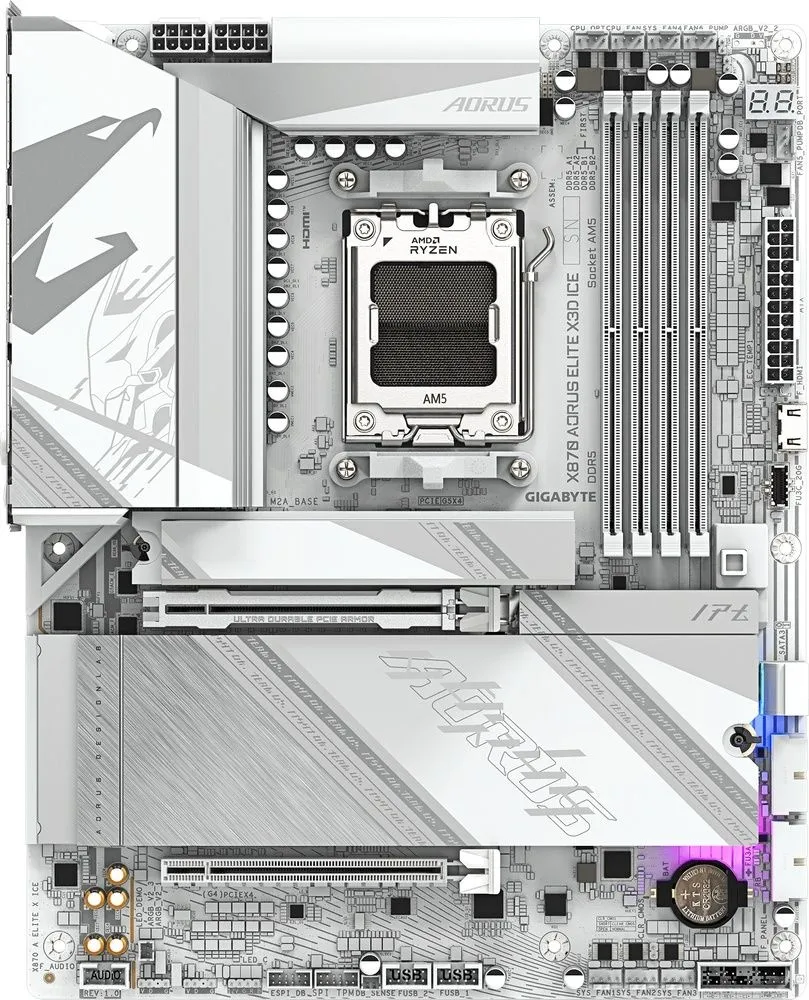 לוח אם Gigabyte X870 A Elite X ICE ATX AM5