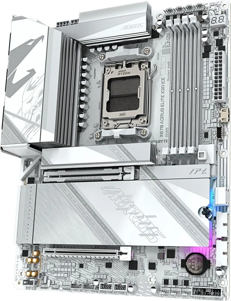לוח אם Gigabyte X870 A Elite X ICE ATX AM5