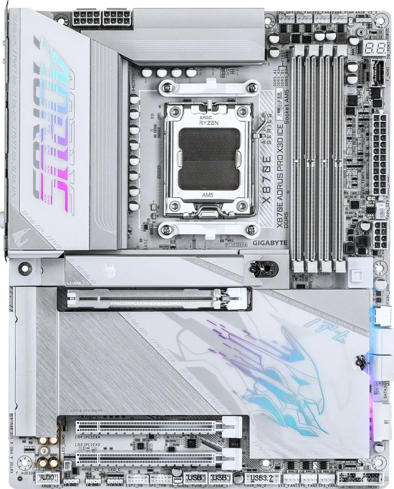 לוח אם Gigabyte X870E A PRO X ICE ATX