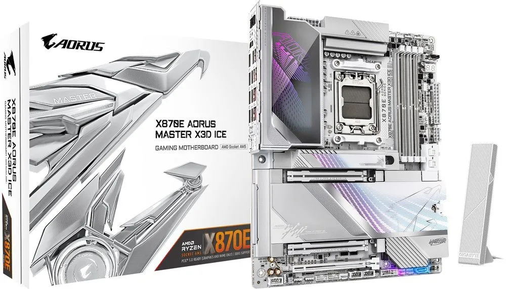 לוח אם Gigabyte X870E A MASTER X ICE E-ATX