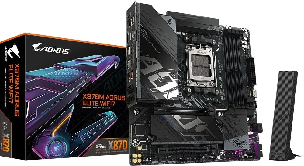 לוח אם Gigabyte X870M A Elite WIFI 7 Micro-ATX AM5