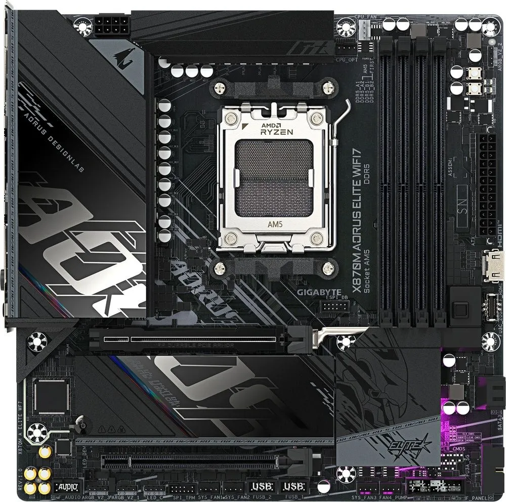 לוח אם Gigabyte X870M A Elite WIFI 7 Micro-ATX AM5