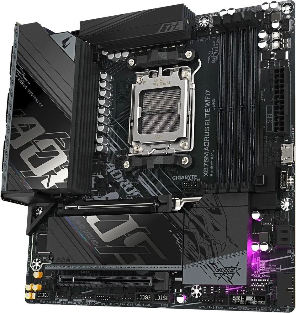 לוח אם Gigabyte X870M A Elite WIFI 7 Micro-ATX AM5