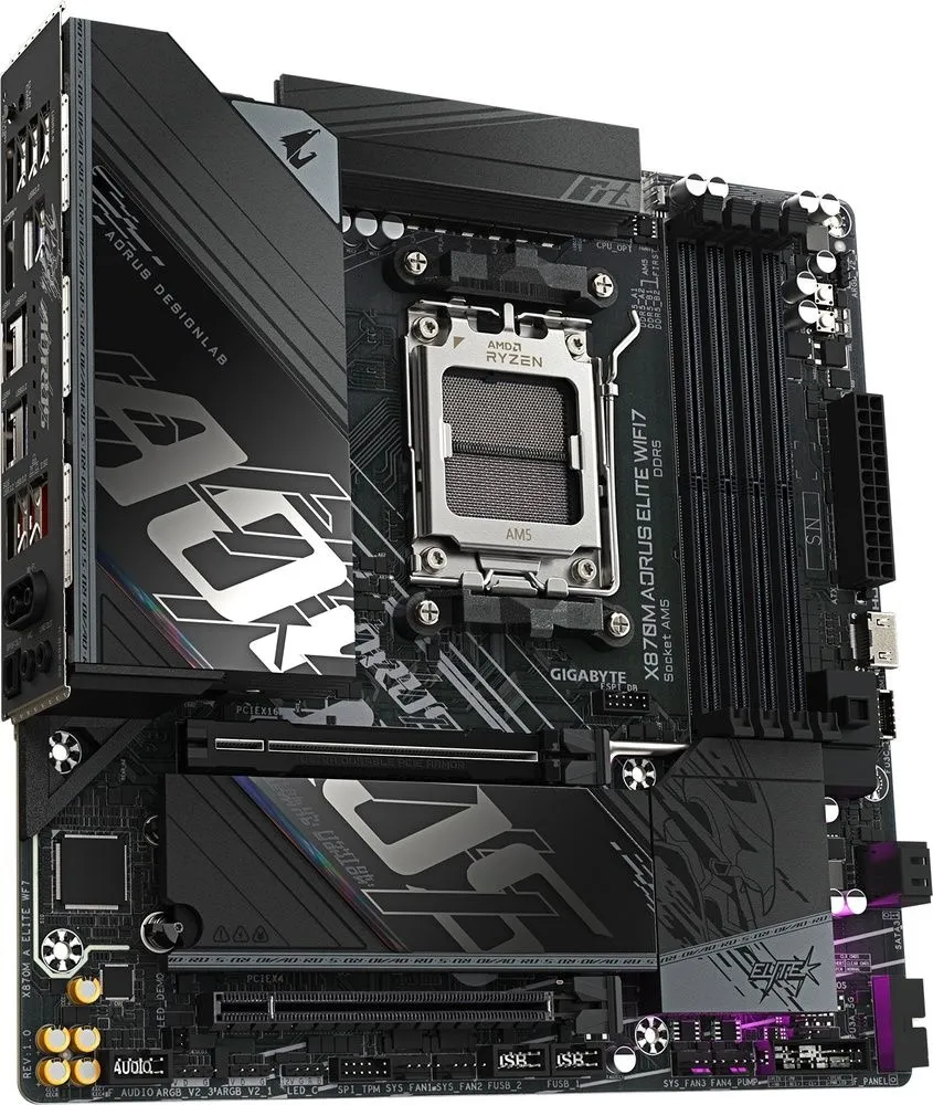 לוח אם Gigabyte X870M A Elite WIFI 7 Micro-ATX AM5
