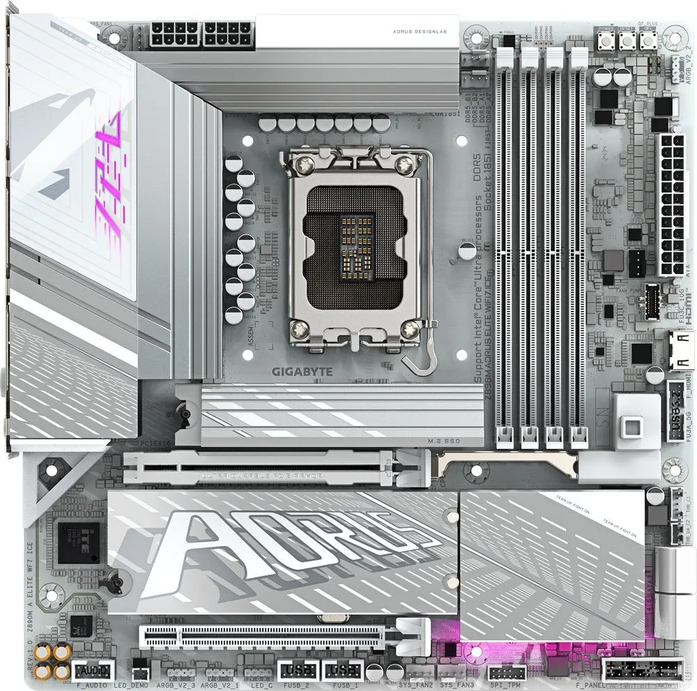 לוח אם Gigabyte Z890M A ELITE WF7 ICE Micro-ATX