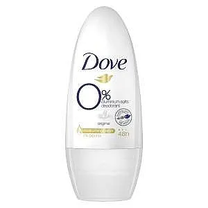 דאודורנט רול לאישה Dove 0% מלחי אלומיניום אוריגינל בנפח 50 מ"ל