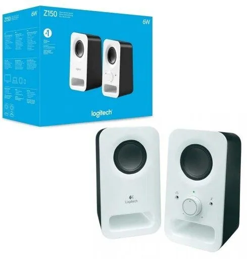 רמקולים למחשב Logitech 2.0 Speakers Z150 צבע לבן