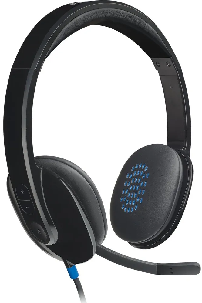אוזניות קשת חוטיות Logitech H540 בצבע שחור