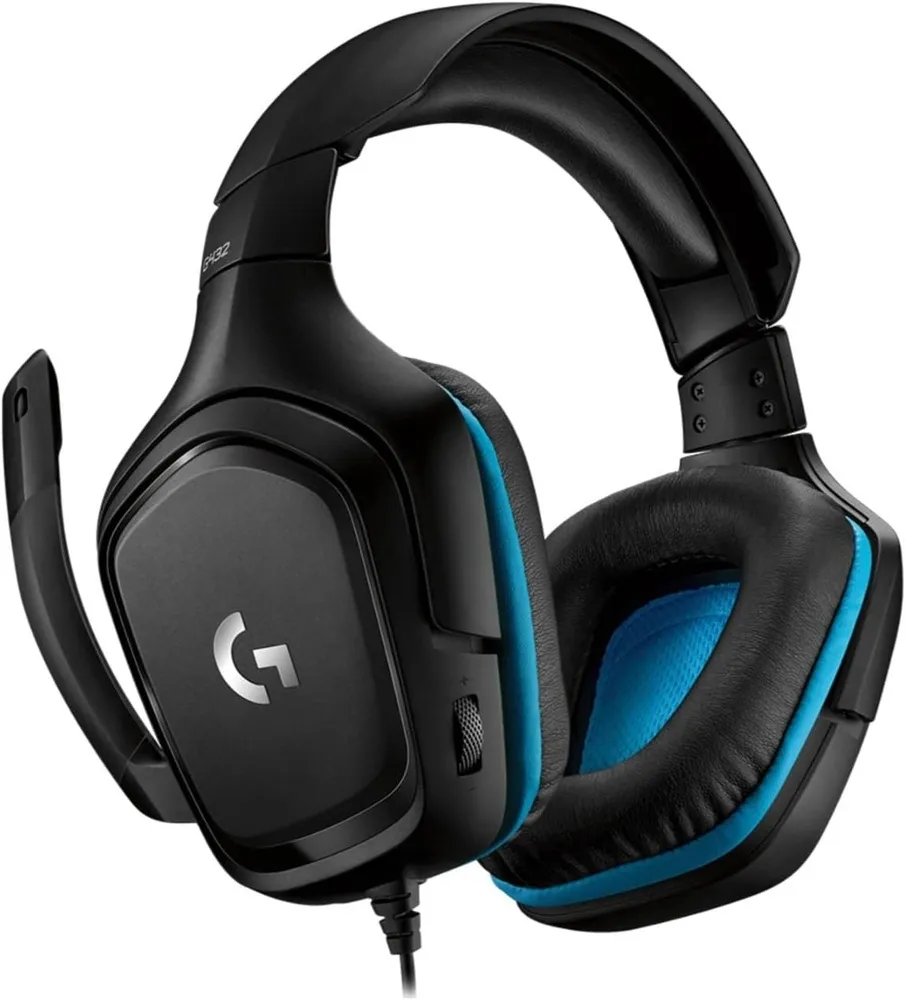 אוזניות גיימינג חוטיות Logitech G432 Black/Blue