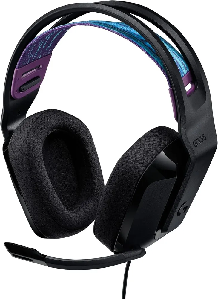 אוזניות גיימינג חוטיות Logitech G335 Black
