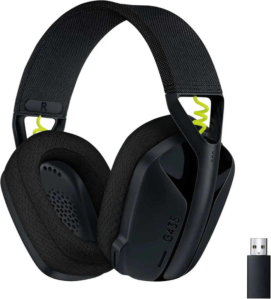 אוזניות גיימינג אלחוטיות Logitech G435 LIGHTSPEED Wireless Black and Neon Yellow