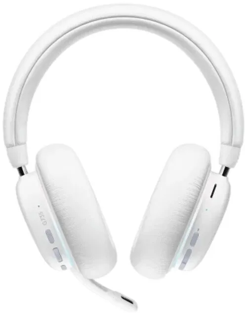 אוזניות קשת אלחוטיות Logitech G735 בצבע לבן