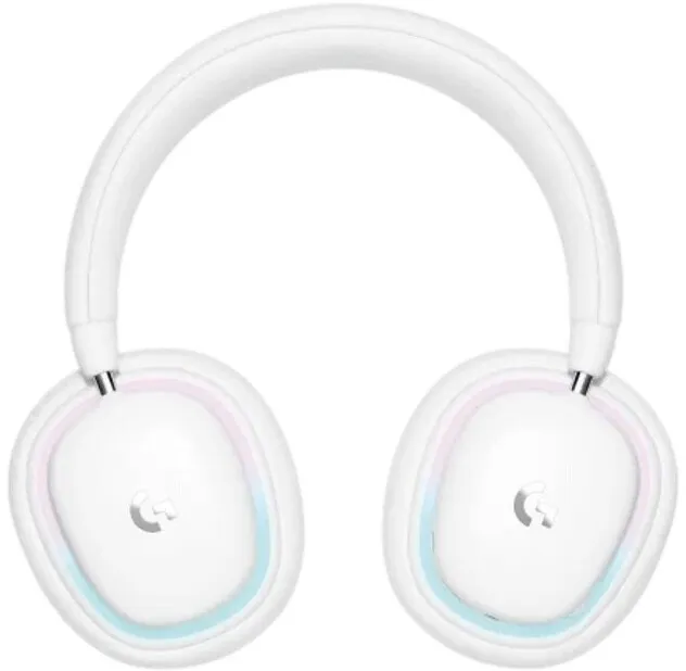 אוזניות קשת אלחוטיות Logitech G735 בצבע לבן