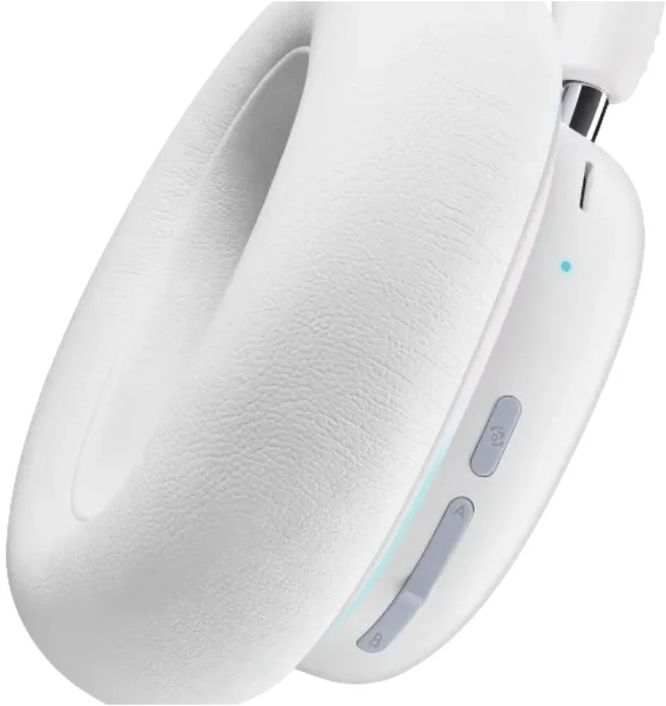 אוזניות קשת אלחוטיות Logitech G735 בצבע לבן