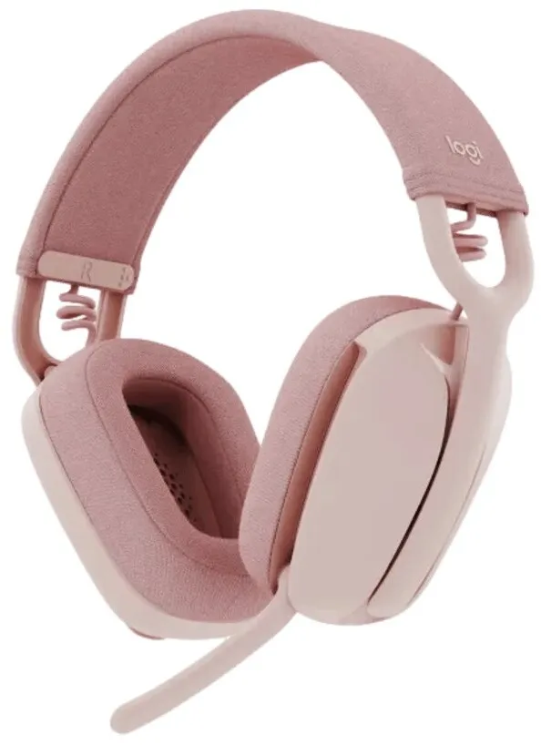 אוזניות קשת אלחוטיות Logitech Zone Vibe 100 בצבע ורוד