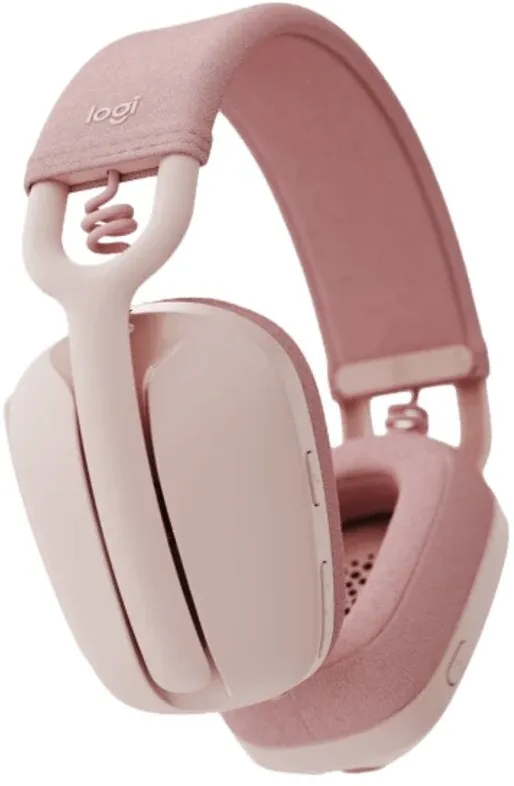 אוזניות קשת אלחוטיות Logitech Zone Vibe 100 בצבע ורוד